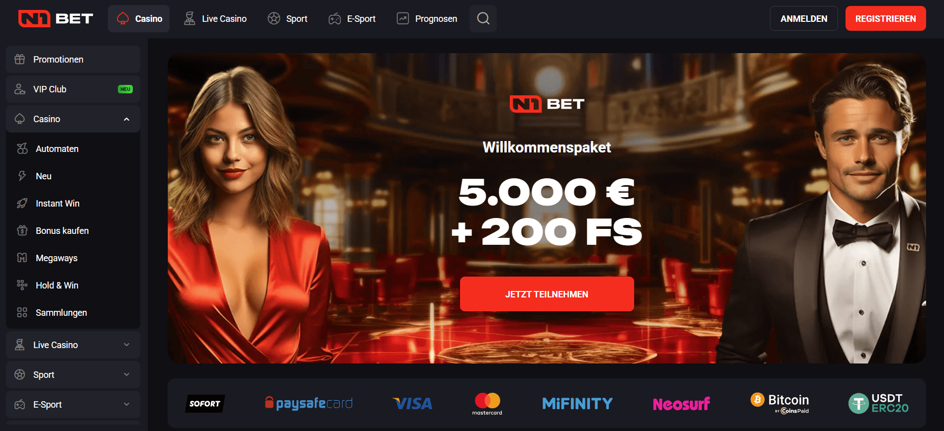 N1Bet online casino mit paysafe